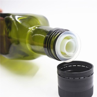 Dark Green Olive Oil Glass Bottle